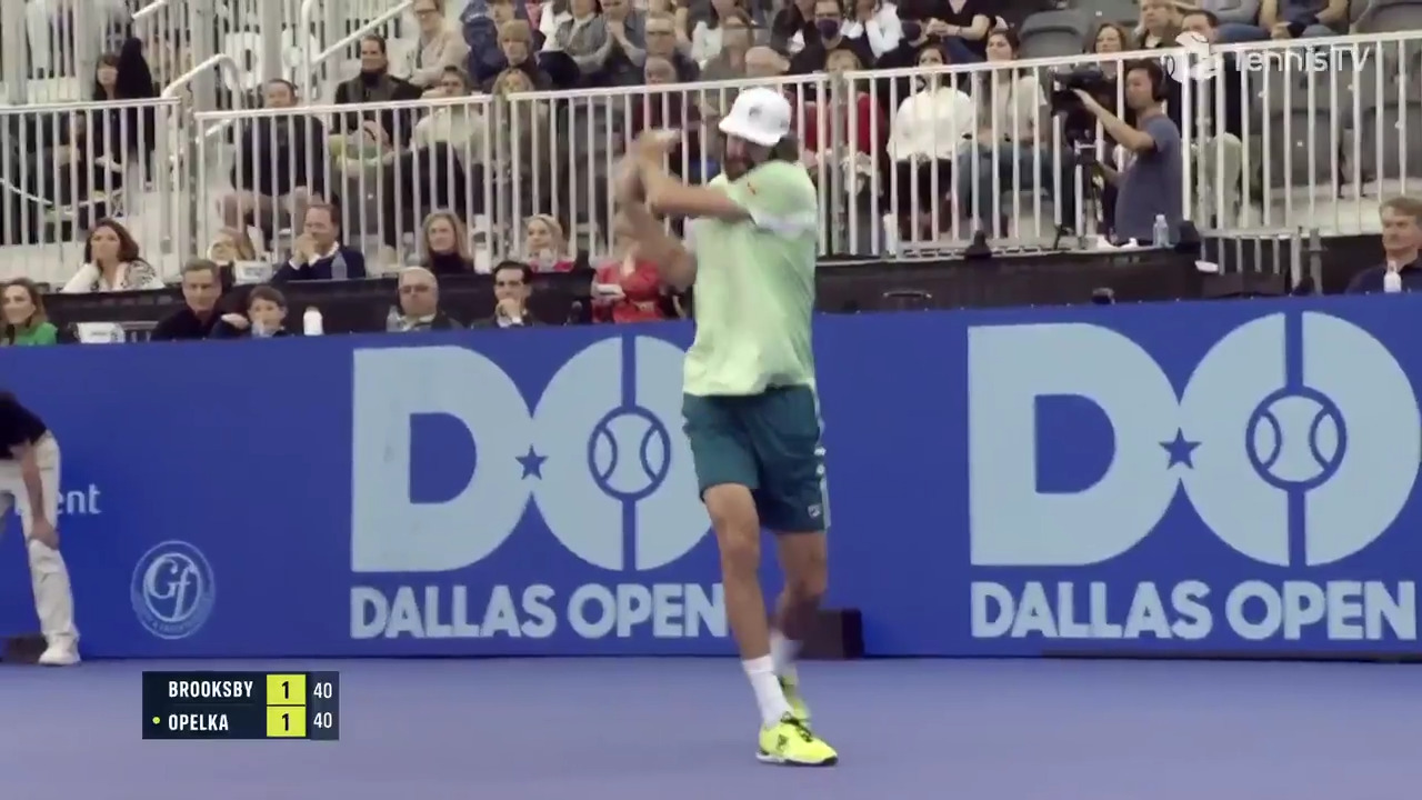 Hot Shot: Opelka Saves Break Point With Brilliant Backhand In Dallas Final