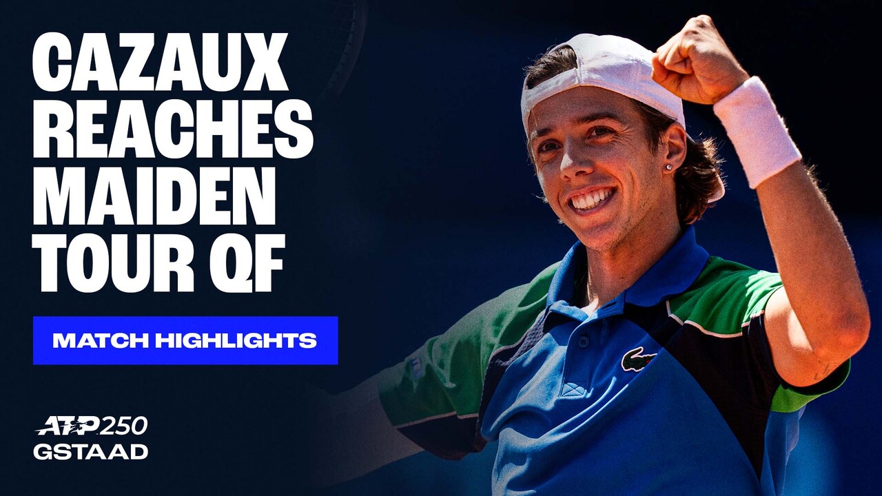 Arthur Cazaux defeated Tomas Martin Etcheverry on Thursday to reach his maiden ATP Tour quarter-final at the EFG Swiss Open Gstaad. Watch live & on demand at TennisTV.com.