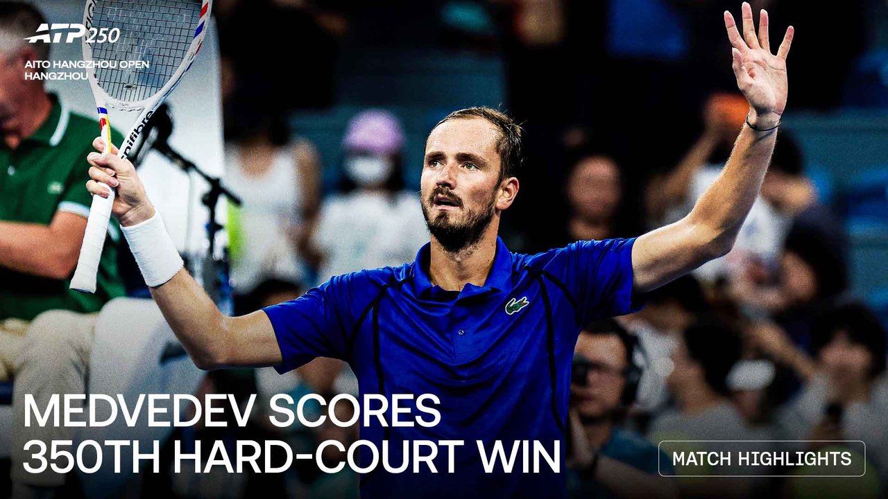 Highlights: Medvedev marches past Safiullin to reach Hangzhou 2026 final