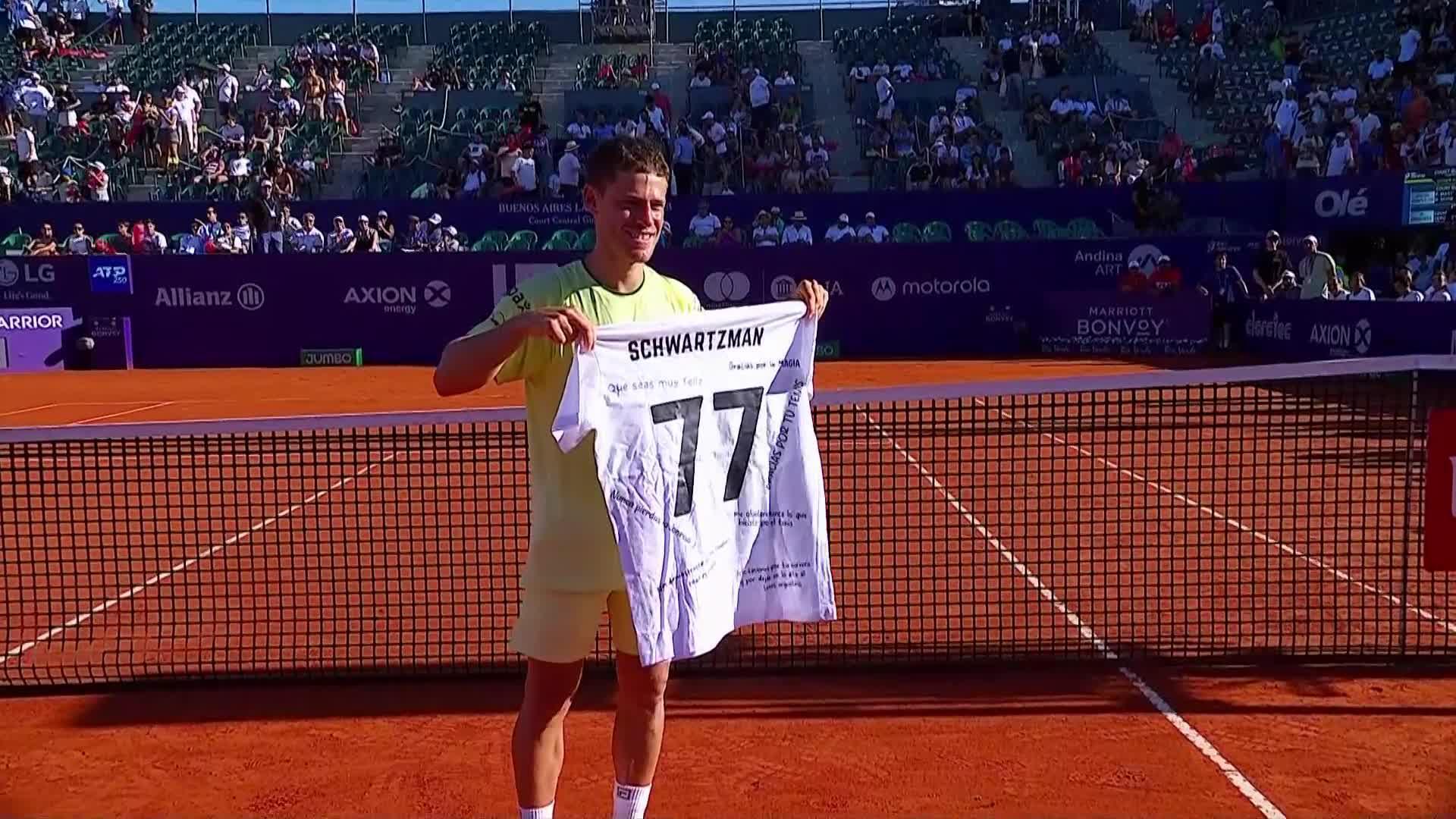 Schwartzman vive una emotiva despedida en Buenos Aires
