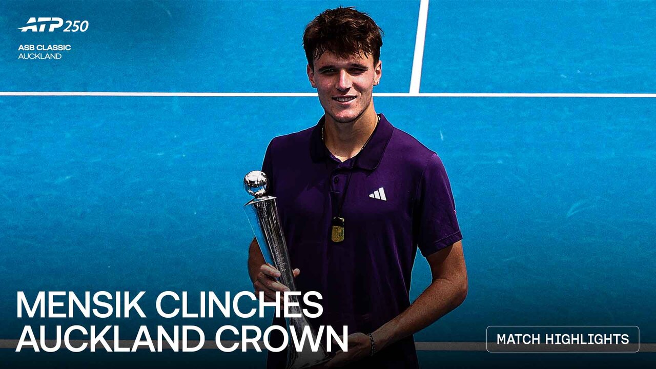 Highlights: Mensik fends off Baez to win Auckland title