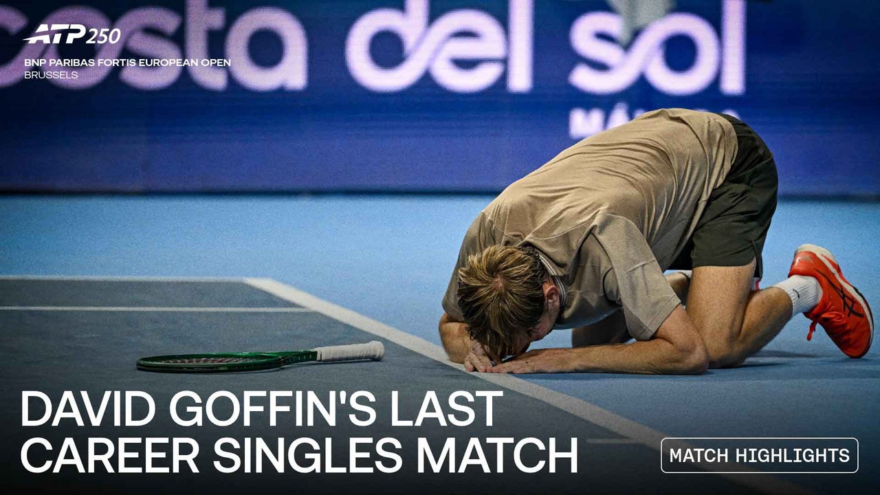Highlights: Michelsen ends Goffin's career in Brussels 2026