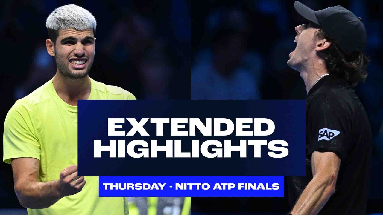 Extended Highlights: Alcaraz, De Minaur book SF spots in Turin