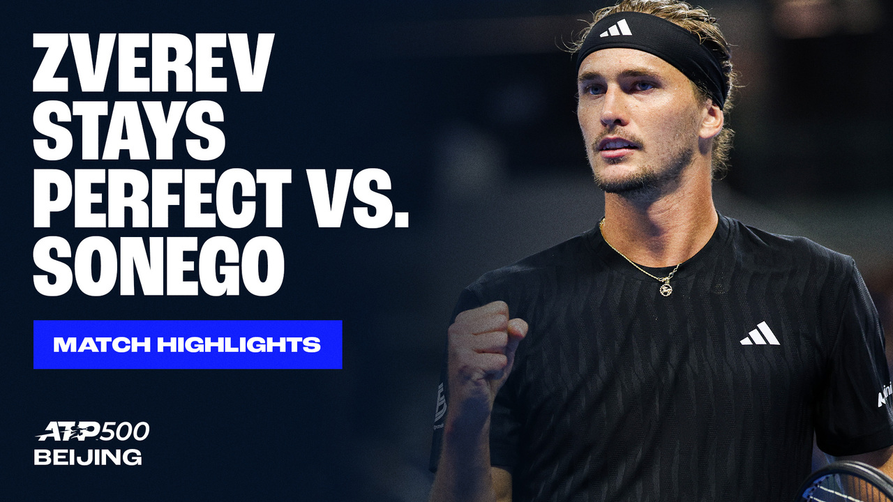 Highlights: Zverev debuta en Pekín ante Sonego
