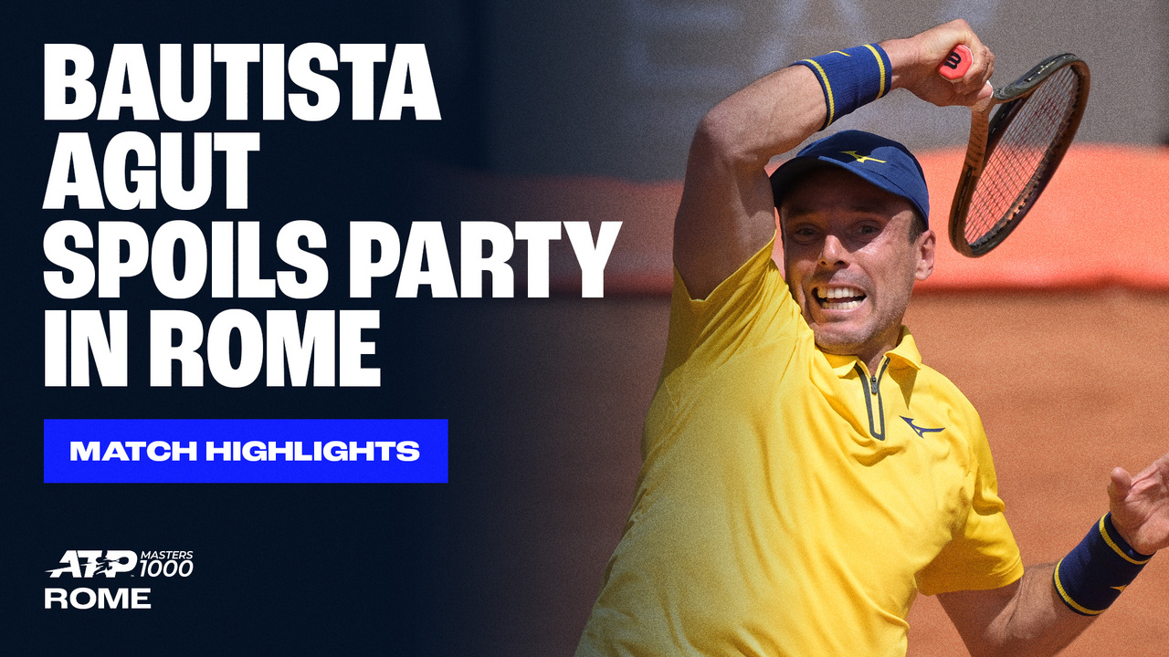 Highlights: Bautista Agut advances in Rome