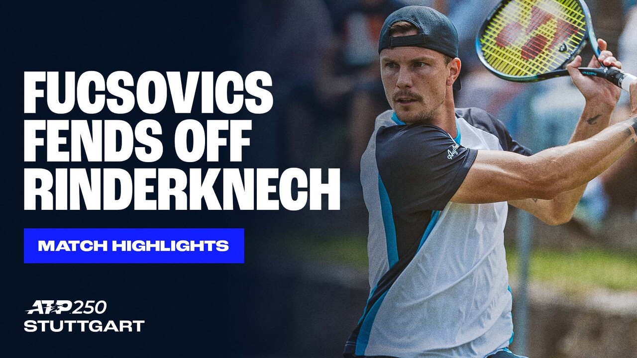 Marton Fucsovics eased to a straight-sets victory against Arthur Rinderknech on Wednesday at the BOSS OPEN. Watch live & on demand at TennisTV.com.