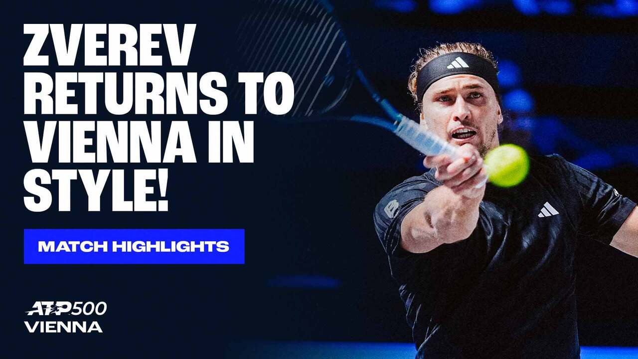 Highlights: Former champ Zverev edges Fearnley in Vienna 2025 three-setter