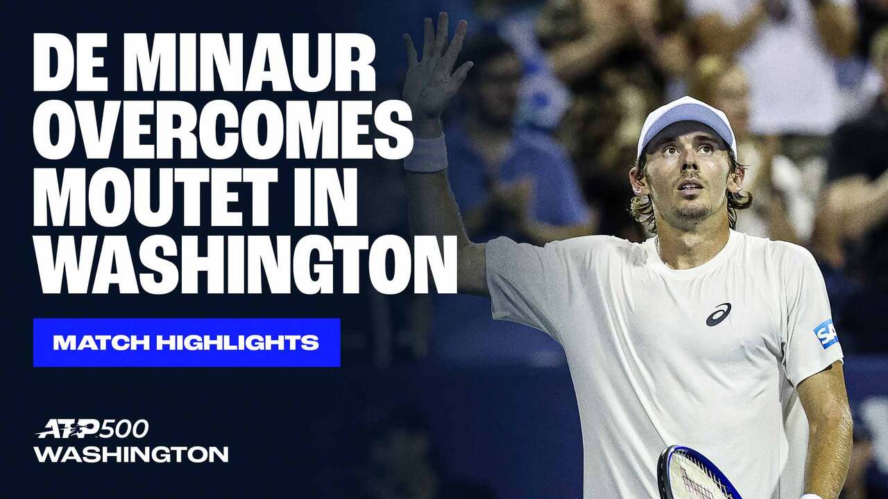 Highlights: De Minaur moves past Moutet in Washington SFs