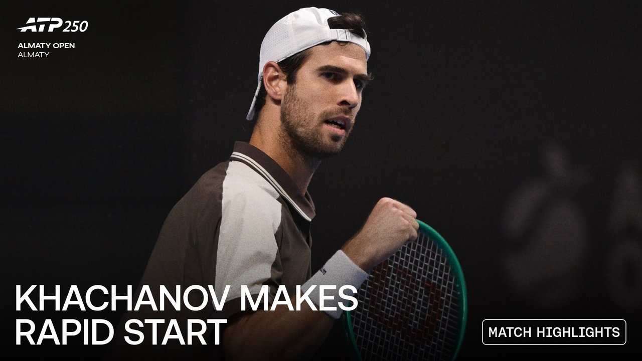 Highlights: Khachanov charges past Sakamoto in Almaty