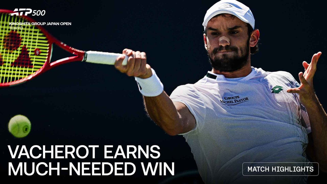 Highlights: Vacherot fends off Blockx in Tokyo opener