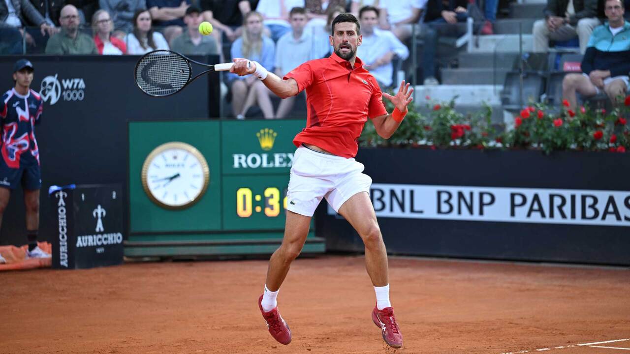 Highlights: Djokovic cruises to opening win in Rome 2024