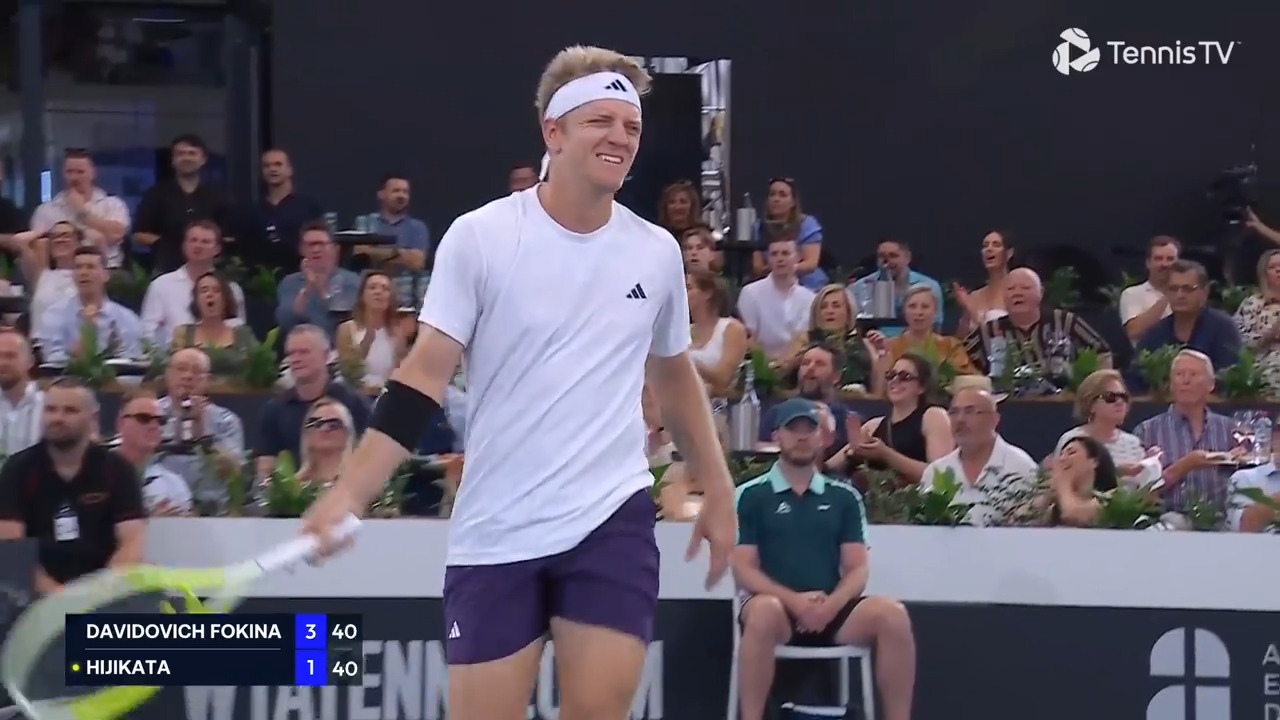 Hot Shot: Diving Davidovich Fokina has landed in Adelaide!