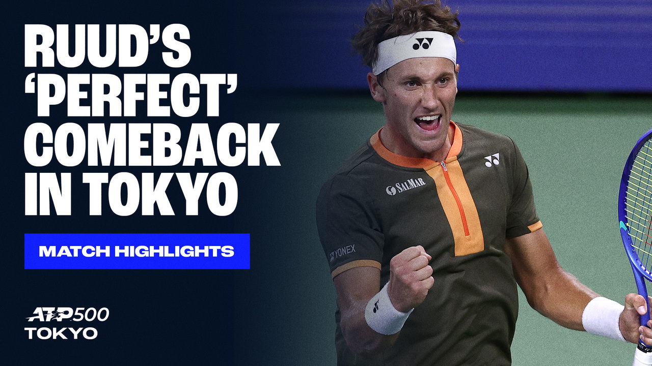 Highlights: Ruud accelerates to three-set win over Mochizuki in Tokyo 