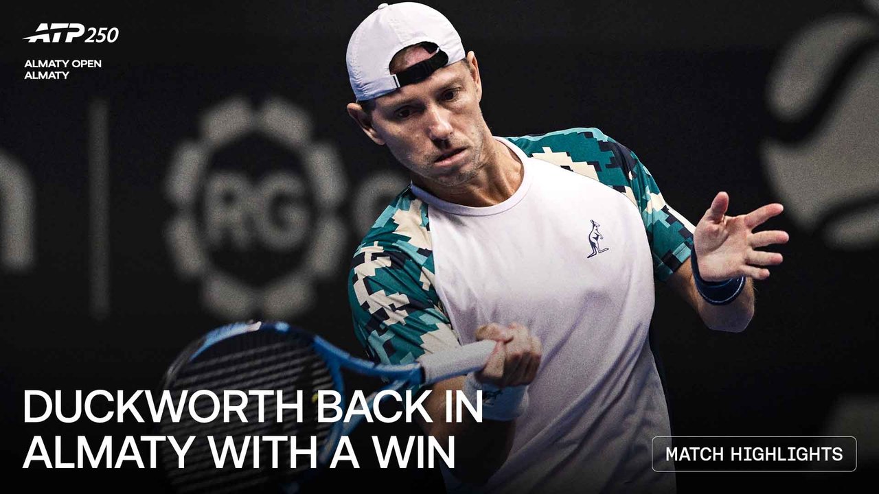 Highlights: Duckworth kicks off Almaty 2026 main draw with Kecmanovic win