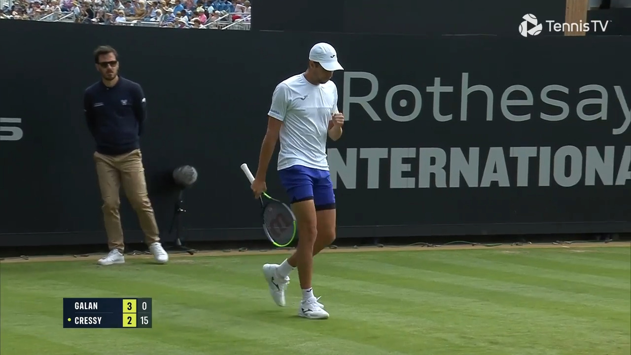 Hot Shot: Galan's Stunning Lob In Eastbourne