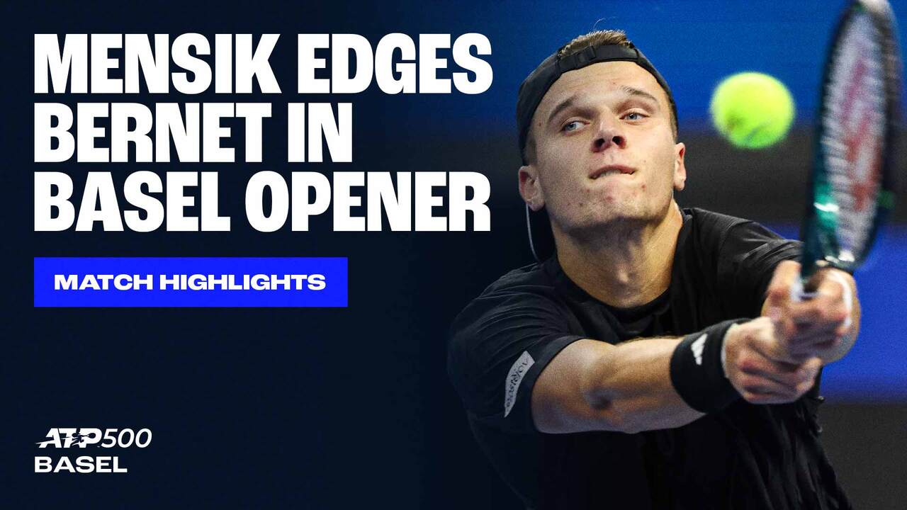 Highlights: #NextGenATP star Mensik outlasts Bernet in Basel opener 2025