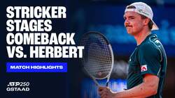 Highlights: Home favourite Sticker makes strong start in Gstaad