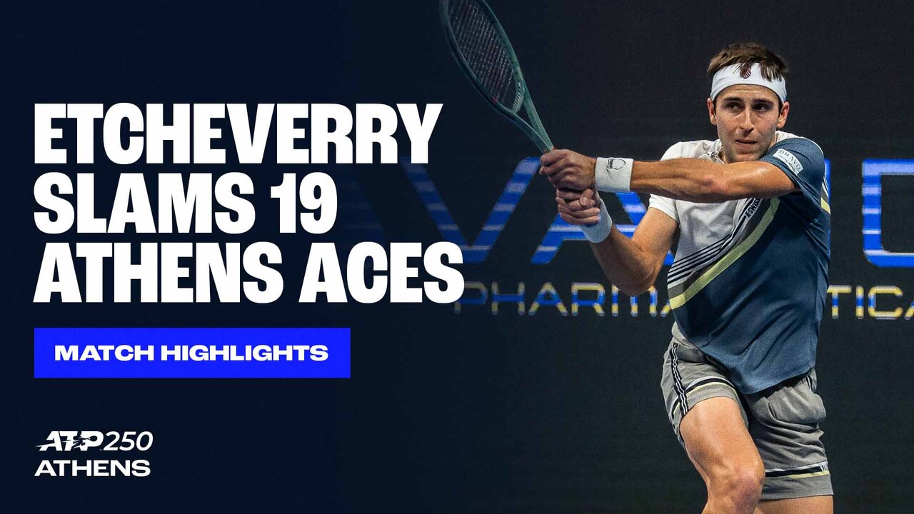 Highlights: Etcheverry rallies past McDonald in Athens 2025 opener