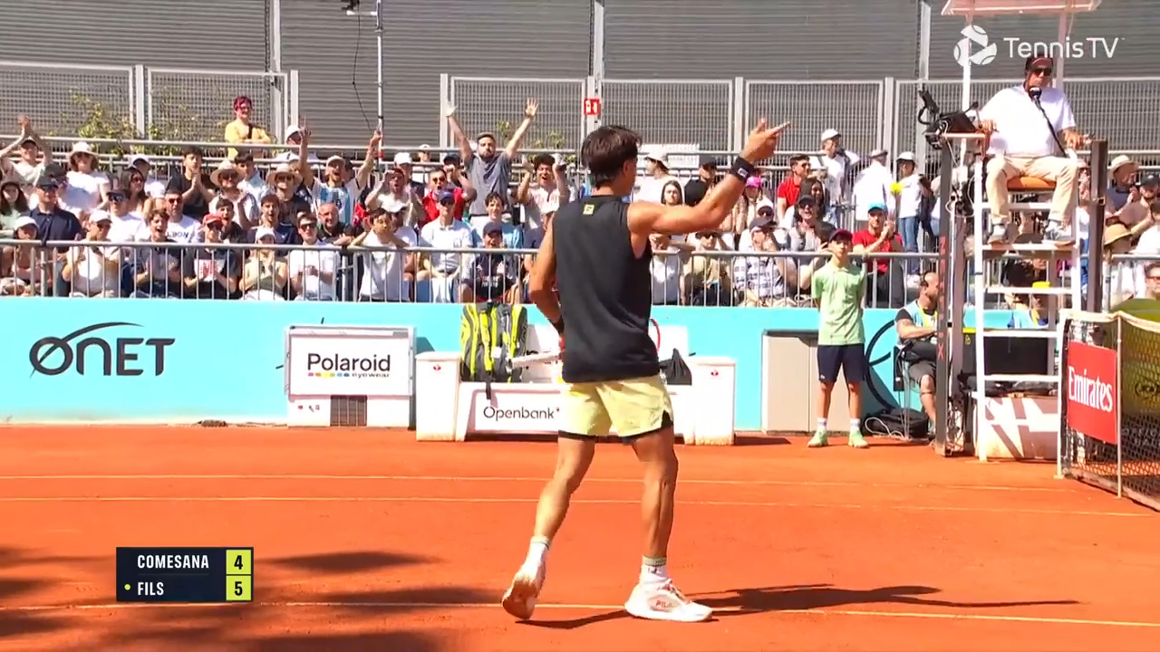 Hot Shot: Comesana plays get-out-of-jail-free card vs. Fils in Madrid