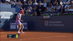 'It's a Rafa special!' Nadal hits trademark forehand winner in Barcelona