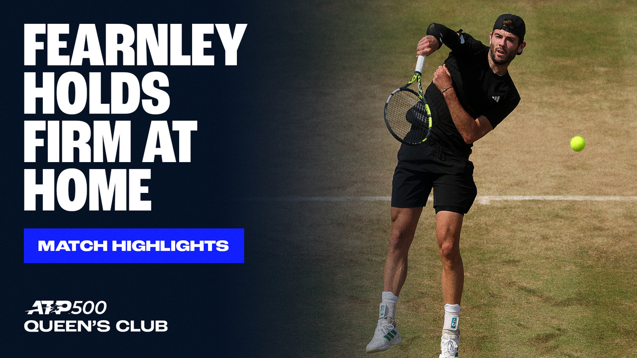 Highlights: Fearnley sinks Moutet to reach first ATP Tour QF at Queen's Club