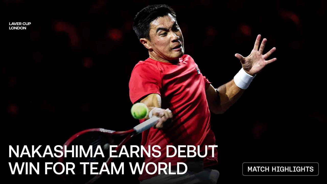 Highlights: Nakashima downs Mensik to level Laver Cup 2026