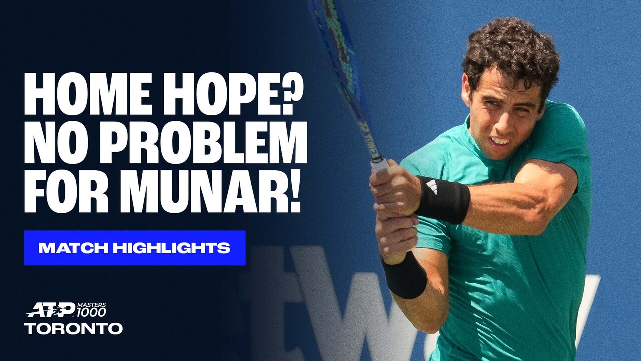 Highlights: Munar beats Canadian qualifier Martin in Toronto, earns PB 19 wins in 2025