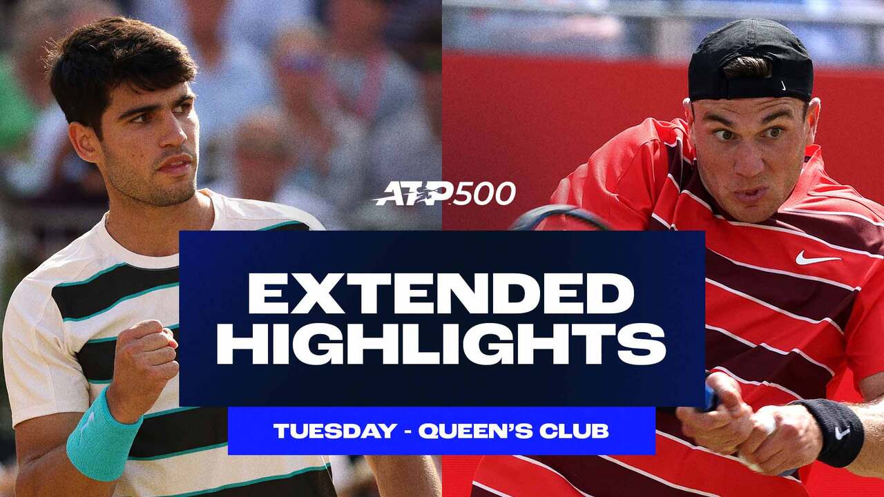 Extended Highlights: Alcaraz & Draper advance; Fritz suffers dramatic upset at Queen's Club 2025