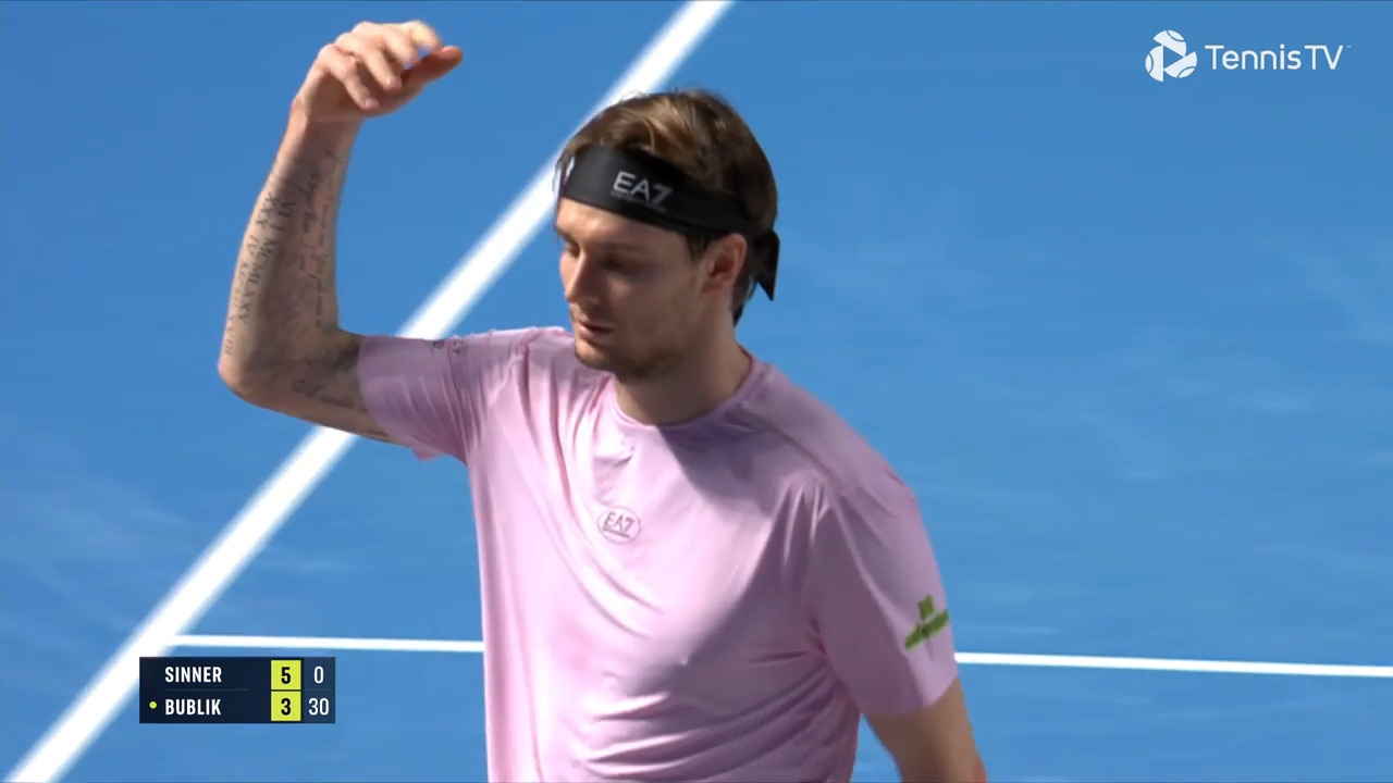 Hot Shot: 'He's got him!' Bublik puzzles Sinner with underarm serve ace in Vienna 2025!