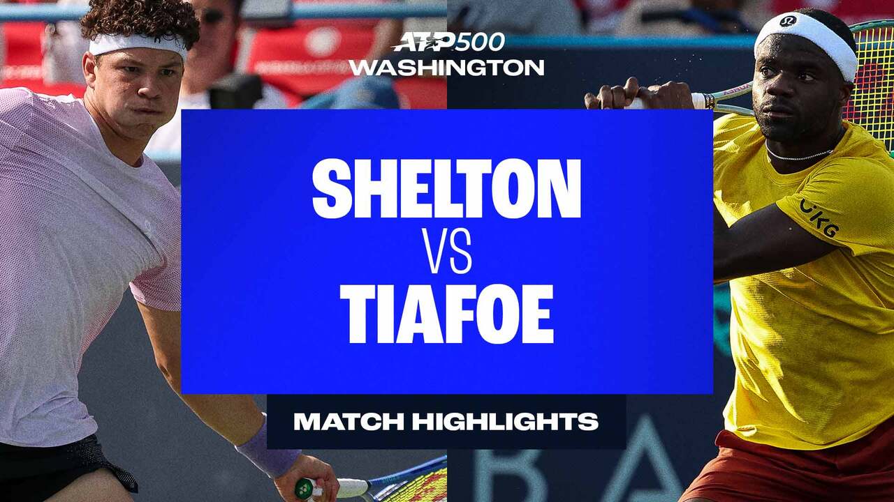 Highlights: Shelton overcomes hometown favourite Tiafoe to book Washington SF spot