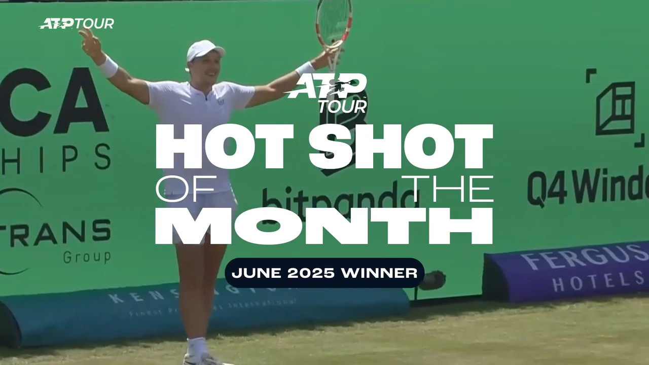 Hot Shot of the Month: Medjedovic wins June honours with tweener lob