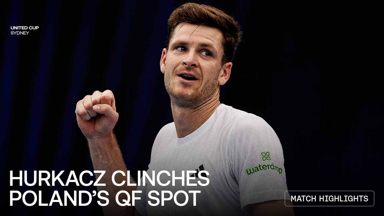 Highlights: Hurkacz powers past Griekspoor to seal Poland's United Cup QF spot