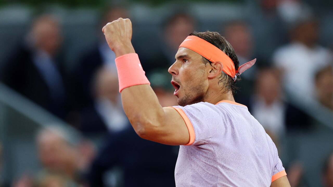 Hot Shot: Nadal whips forehand down the line in Rome