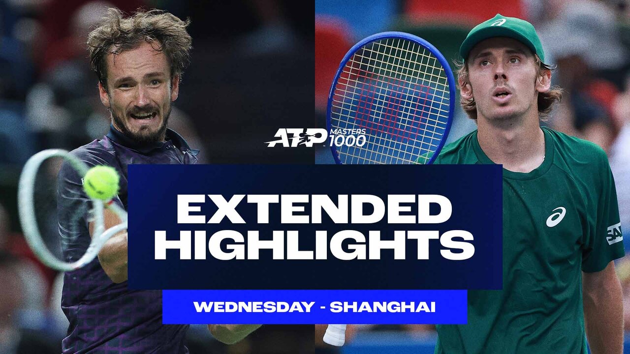 Extended Highlights: Medvedev, Felix, De Minaur book Shanghai QF spots