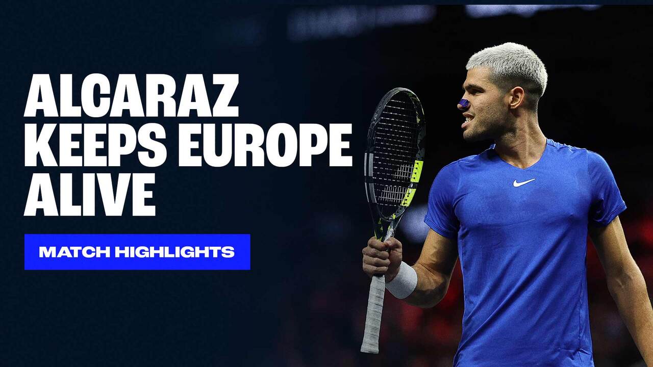 Highlights: Alcaraz beats Cerundolo to keep Team Europe in Laver Cup 2025
