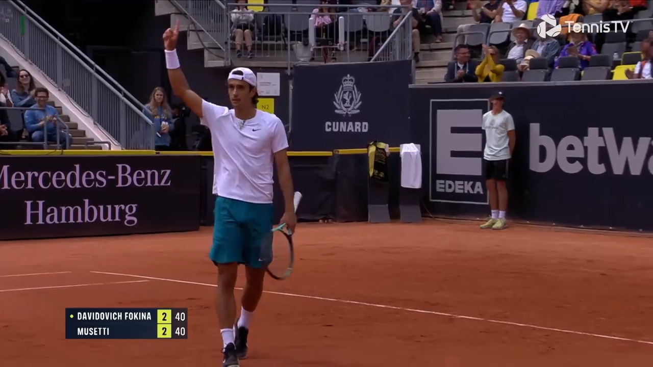 Hot Shot: Musetti Wins Incredible Point In Hamburg | Video Search ...