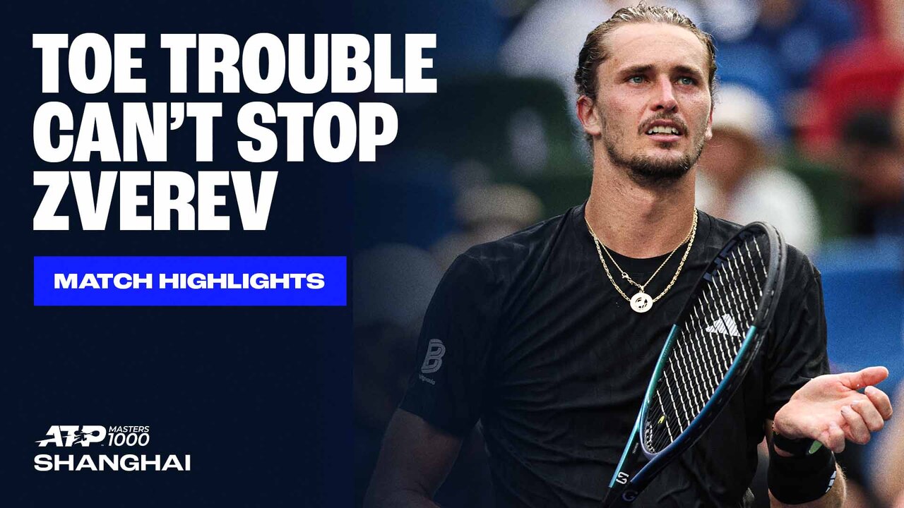 Highlights: Zverev limps to finish line vs. Royer