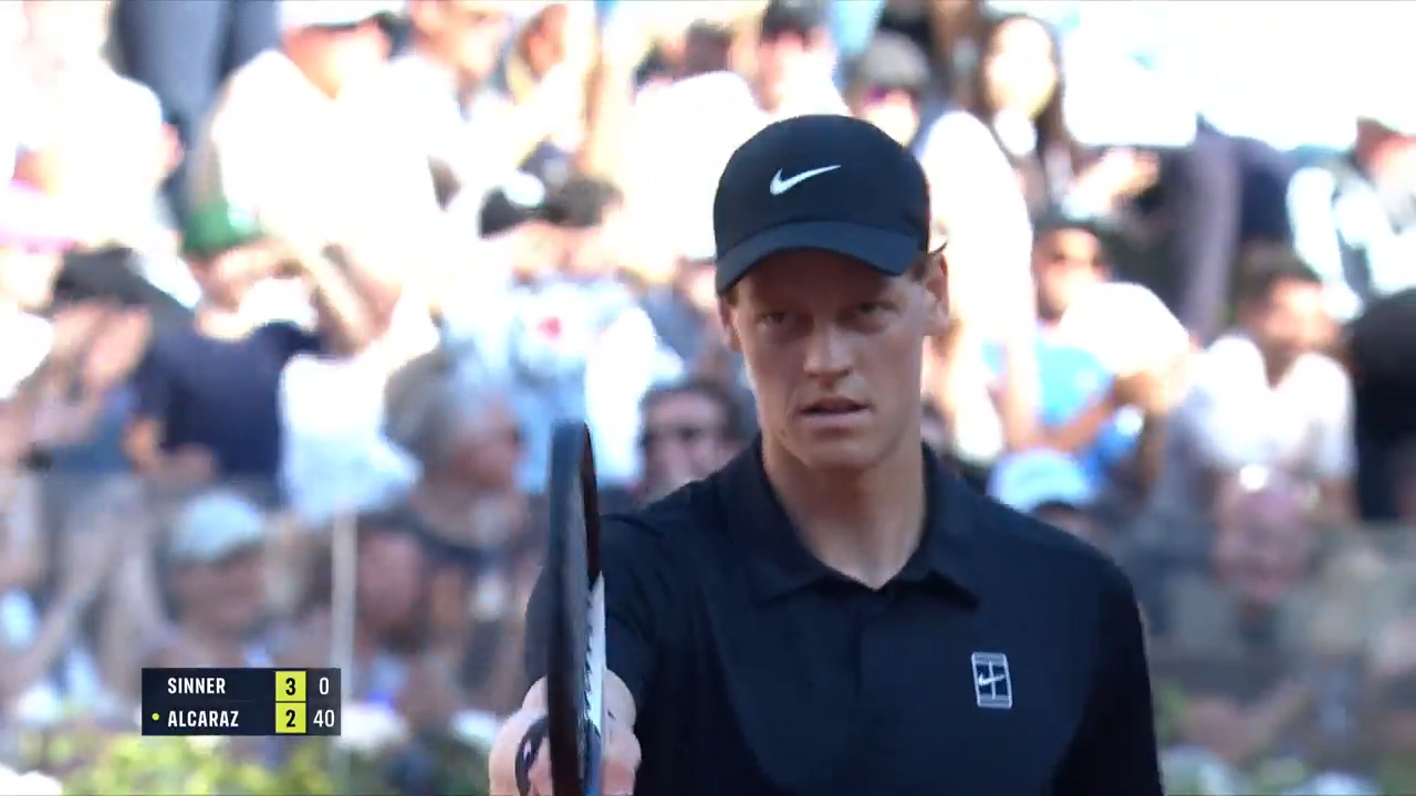 Watch Jannik Sinner pulls Carlos Alcaraz around with his deft hands in Rome. Watch live & on-demand at tennistv.com.