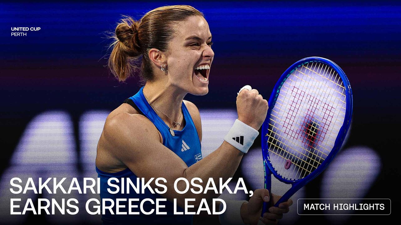 Highlights: Sakkari delivers early statment for Team Greece at United Cup