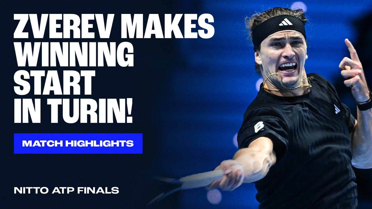 Highlights: Zverev surges past Shelton in Nitto ATP Finals opener