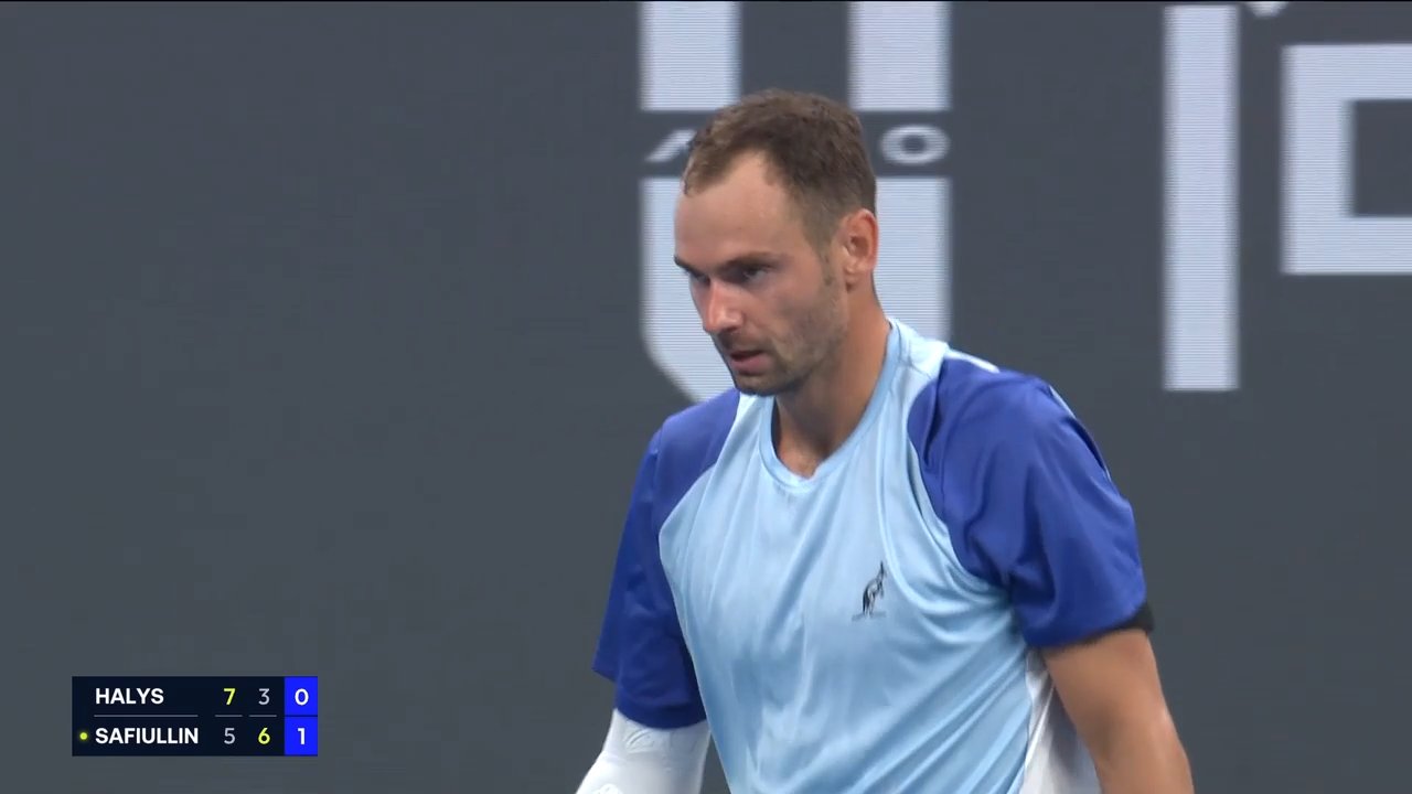 Hot Shot: Safiullin seals break with brilliant backhand in Hangzhou 2026
