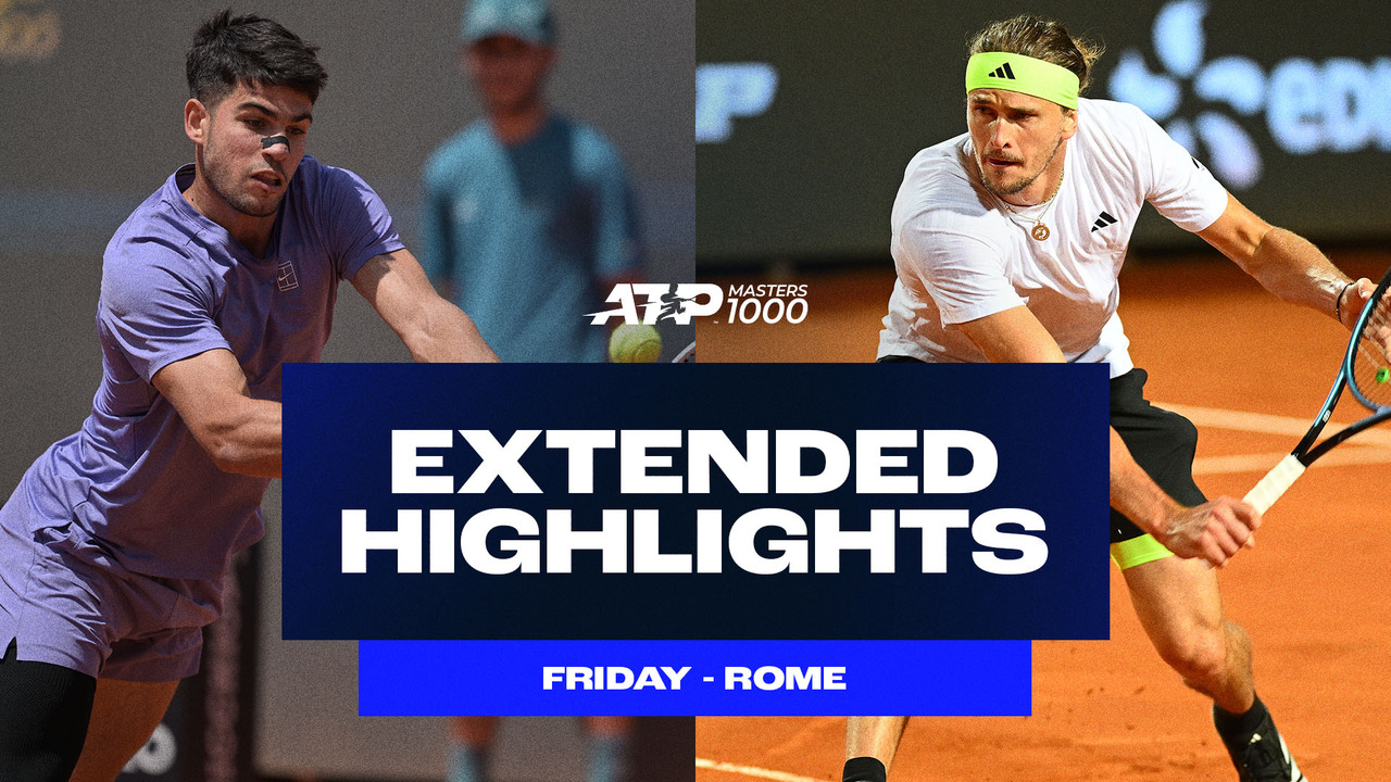Extended Highlights: Alcaraz, Zverev, Medvedev impress in Rome openers