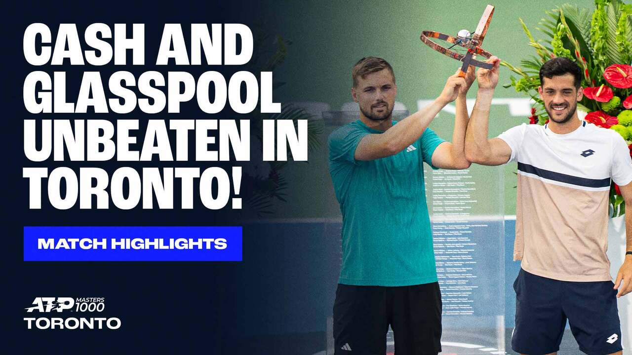 Highlights: Cash/Glasspool save four championship points to win doubles title in Toronto