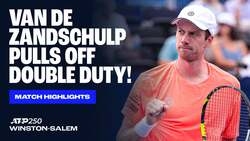 Highlights: Van de Zandschulp downs Mpetshi Perricard for Winston-Salem final spot