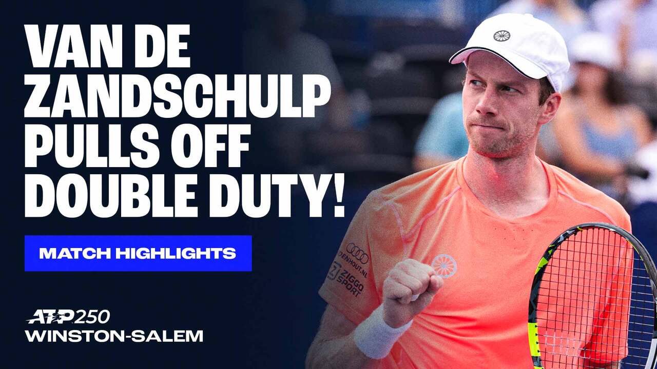 Highlights: Van de Zandschulp downs Mpetshi Perricard for Winston-Salem final spot 2025