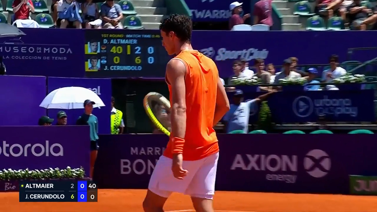 Hot Shot: Cerundolo drives in from deep to angle Buenos Aires beauty!