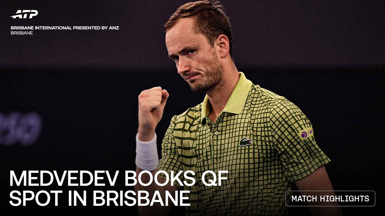 Highlights: Medvedev dismisses Tiafoe, marches into Brisbane QFs