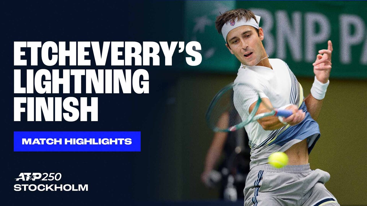 Highlights: Etcheverry finishes with a flourish vs. Lajal in Stockholm 2025 