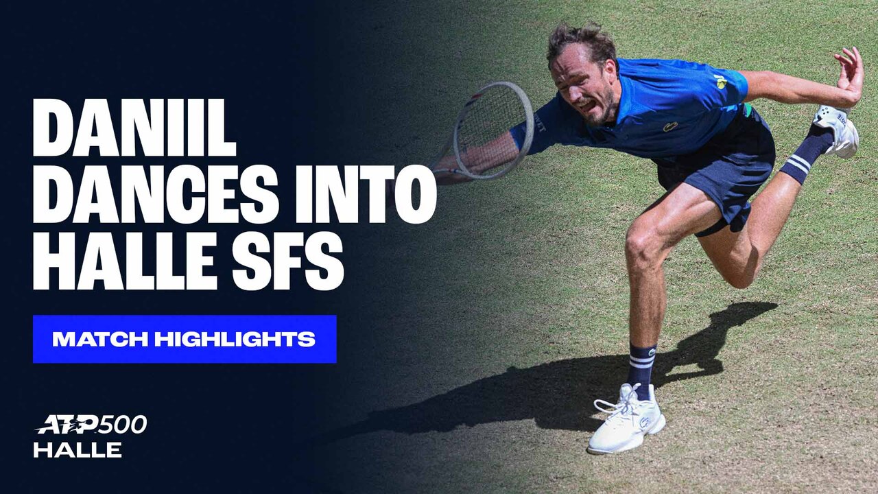 Highlights: Medvedev manages Michelsen in Halle 2025 QFs