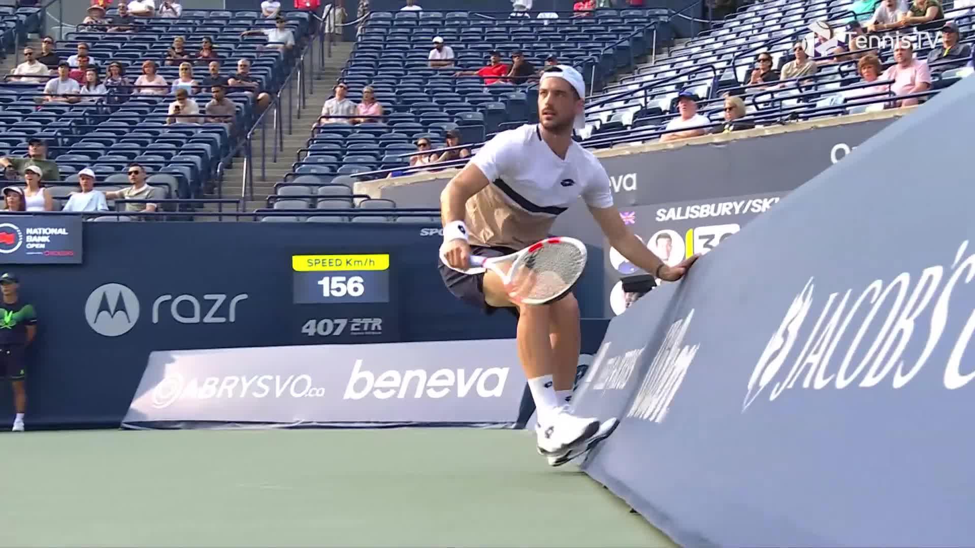 Hot Shot: Julian Cash runs out of court, but not ideas for a stunning winner
